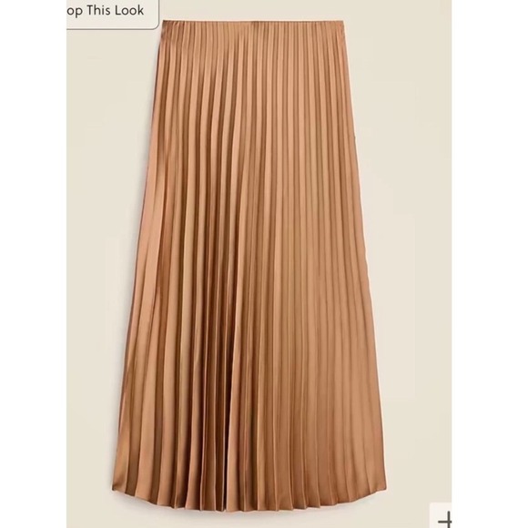 J. Crew Dresses & Skirts - NWT J. Crew XS Gwyneth Pleated Slip Skirt in Camel $128 - flaw?